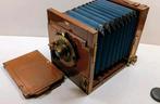 Antike Holzreisecamera mit Vintage Brass Optik Plattencamera