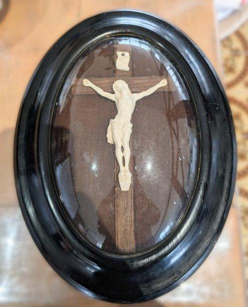 Antique Crucifix - biscuit - 1850-1900 - Crucifix Napoléon, Antiek en Kunst, Kunst | Niet-Westerse kunst