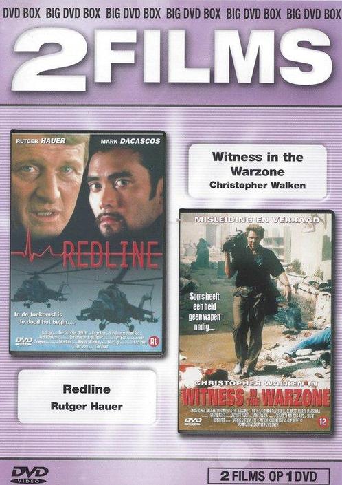 2 films op 1 dvd Redline en Witness And The Warzone (dvd, CD & DVD, DVD | Action, Enlèvement ou Envoi