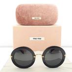 Miu Miu - Round Black and Gold Tone Temples - Lunettes de, Nieuw