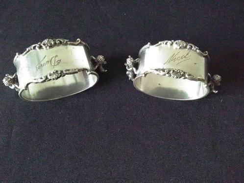 Servethouders (2) - .800 zilver - Zilveren, Antiek en Kunst, Antiek | Zilver en Goud