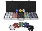 Texas Finest Silver Pokerset - 500 Pokerchips -, Verzenden, Zo goed als nieuw