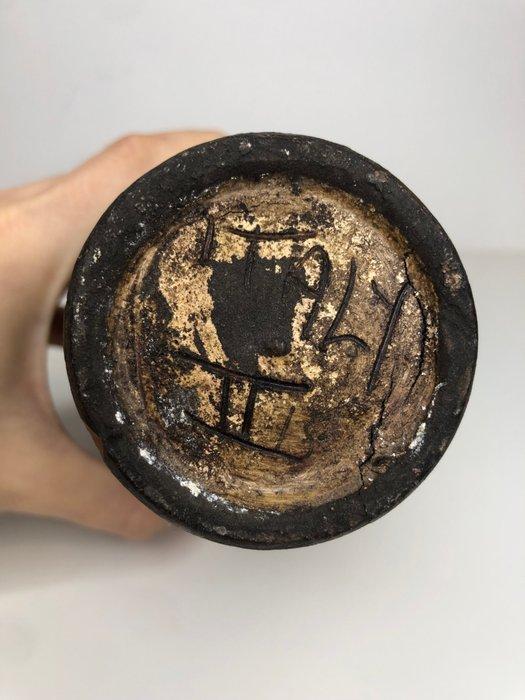 Anforina artigianale in ceramica dorata con drago e dipinta, Antiek en Kunst, Curiosa en Brocante