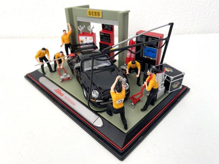 Schuco – Diorama met Porsche 911 1:43 - Modelauto, Hobby en Vrije tijd, Modelauto's | 1:5 tot 1:12