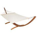 tectake XXL hangmat Thorsten met houten frame voor 2 persone, Tuin en Terras, Verzenden, Nieuw