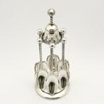 Antieke carrousel met 6 identieke theelepels - ZELDZAAM - A., Antiek en Kunst