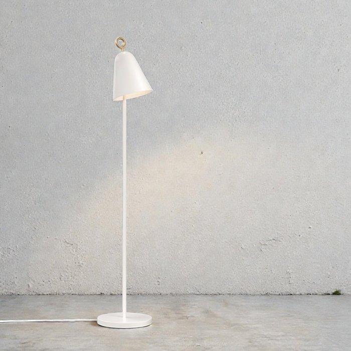 Herstal - Lampadaire - Lampadaire Bella - Blanc - Acier, Antiek en Kunst, Antiek | Verlichting