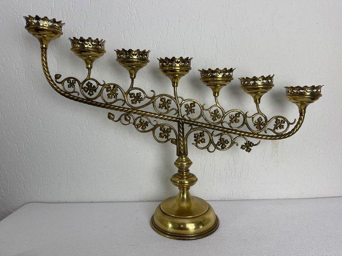 Kandelaar - Brons, Messing, Antiquités & Art, Art | Art non-occidental