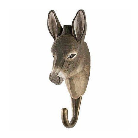 Houten kapstokhaak hout wandhaakje kapstok Wildlife EZEL, Huis en Inrichting, Woonaccessoires | Kapstokken, Nieuw