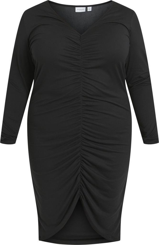EVOKED VILA VILUANA V-NECK L/S MIDI DRESS/CUR Dames Jurk..., Kleding | Dames, Jurken, Nieuw, Verzenden