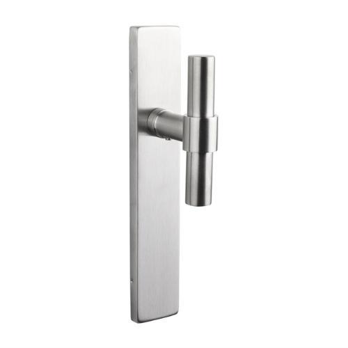 Lavuzo deurklink Pesaro rvs met rechthoekig schild blind, Doe-het-zelf en Bouw, Hang- en Sluitwerk, Klink of Kruk, Nieuw, Overige materialen