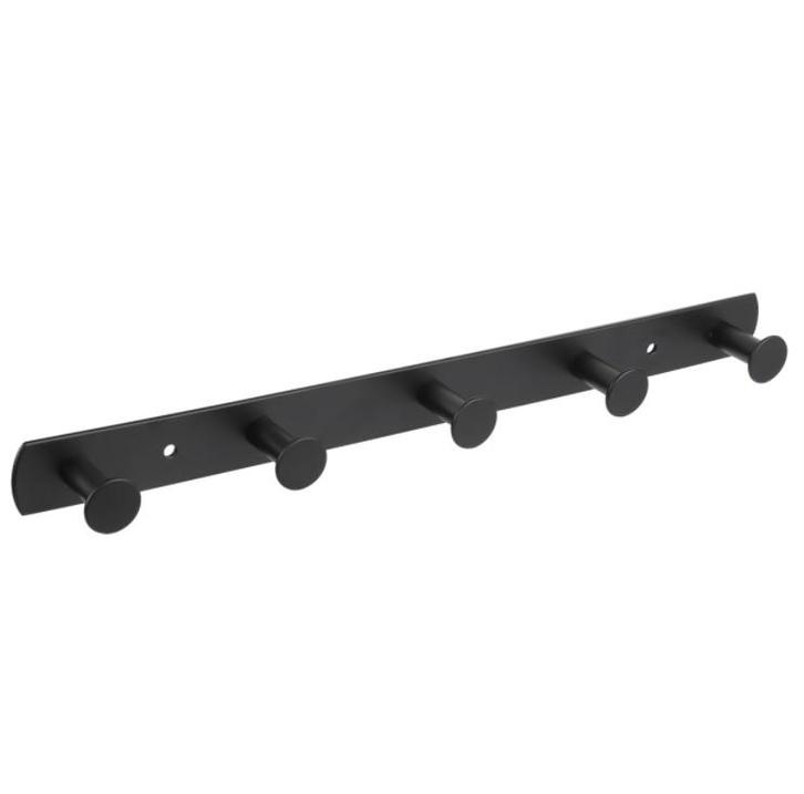 Differnz kapstok 5 haken rvs mat zwart, Huis en Inrichting, Woonaccessoires | Kapstokken, Nieuw, Overige materialen