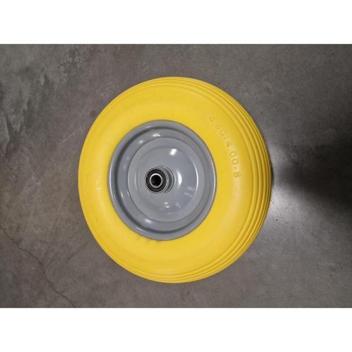 Kruiwagenwiel geel anti lek - met stalen velg - as niet, Doe-het-zelf en Bouw, Transportwagens, Nieuw