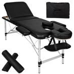 3 zones massagetafel met 5cm matras, rolkussens en aluminium, Sports & Fitness, Produits de massage, Verzenden