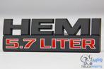 Logo HEMI 5.7 Liter zwart, Auto-onderdelen, Ophalen of Verzenden, Nieuw, Dodge