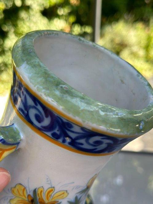Vase - Faïence - vase 19eme Quimper France, Antiek en Kunst, Antiek | Glaswerk en Kristal