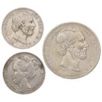 Nederland. Willem III, Wilhelmina. 1 Gulden, 2½ Gulden, Postzegels en Munten