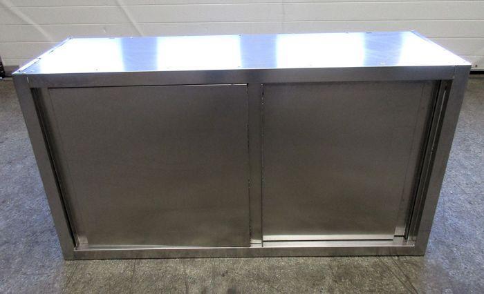 RVS Wandkast met 2 schuifdeuren B120 x D40 x H65cm, Zakelijke goederen, Horeca | Keukenapparatuur