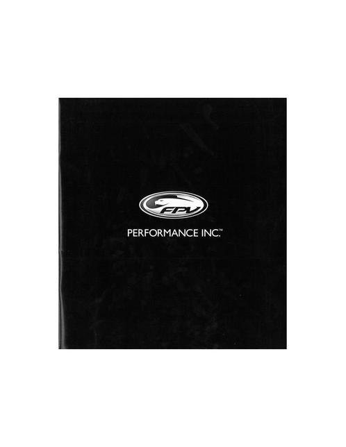 2007 FORD FPV FP TURBO FORCE BOSS V8 BROCHURE ENGELS, Boeken, Auto's | Folders en Tijdschriften