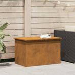 vidaXL Buitopslagdoos Roestig 80 x 50,5 x 50 cm Staal, Doe-het-zelf en Bouw, Verzenden, Nieuw