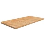 vidaXL Wastafelblad 100x50x2,5cm behandeld massief hout, Huis en Inrichting, Keuken | Keukenelementen, Verzenden, Nieuw