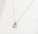 Halsketting - 14 karaat Geel goud - 0.24ct. tw. Diamant, Handtassen en Accessoires, Nieuw