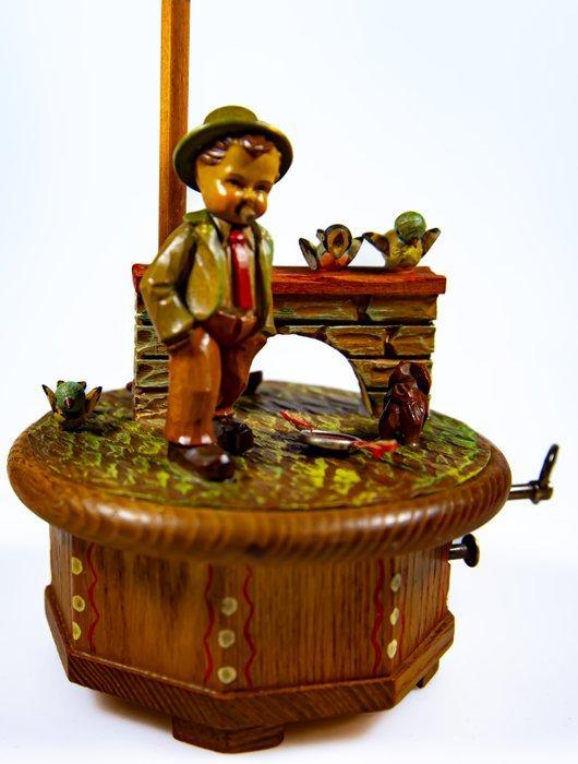 Speeldoos Thorens Anri man met sigaar - Muziekdoos -, Antiquités & Art, Curiosités & Brocante