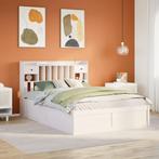 vidaXL Bedframe zonder matras massief grenenhout wit 160x200, Huis en Inrichting, Verzenden, Nieuw