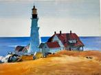 Edward Hopper - Lighthouse and Buildings, Portland Head