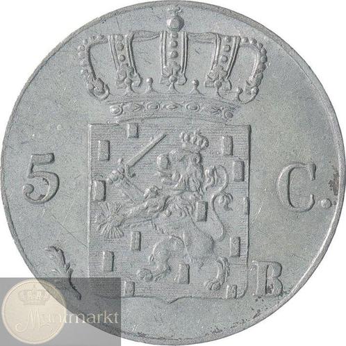 Pays-Bas. Willem I. 5 Cents 1825 Brussel KWALITEIT (Sans, Postzegels en Munten, Munten | Nederland