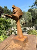 Sculptuuur voor buiten, Blowkiss - 29.5 cm - Gietijzer