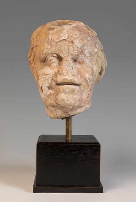 Oud-Romeins Marmer Hoofd van een sater. 1e - 3e eeuw n.Chr., Verzamelen, Mineralen en Fossielen