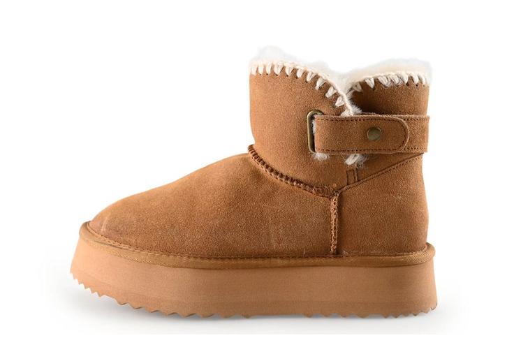 Manfield Snowboots in maat 38 Cognac | 5% korting, Kleding | Dames, Schoenen, Overige kleuren, Gedragen, Snowboots, Verzenden
