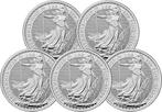 5 Troy Ounce - Zilver .999 - Britannia 2025 - 155,5 gram -, Postzegels en Munten, Edelmetalen en Baren