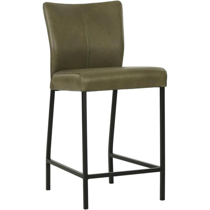 Set van 10 Leren barkrukken Revolt laag - Granada Moss, Maison & Meubles, Tabourets de bar, Enlèvement ou Envoi