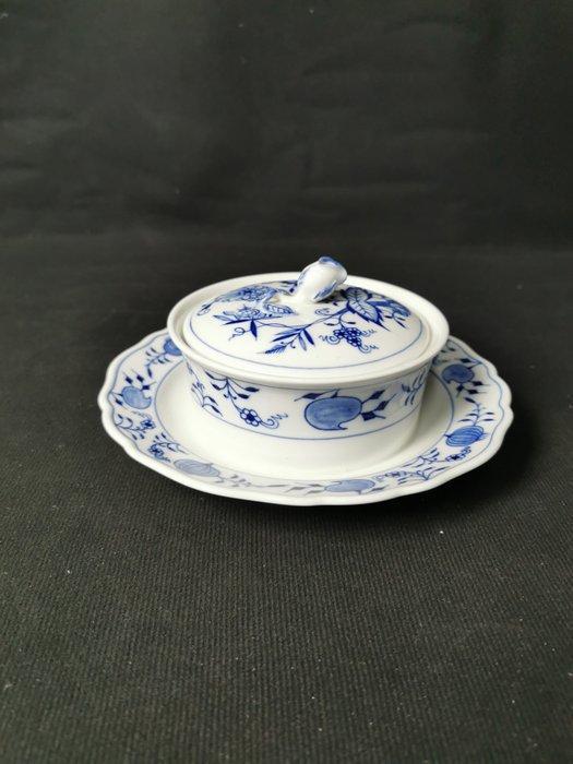 Meissen - Cipolla blu - Contenitore per burro con coperchio, Antiquités & Art, Curiosités & Brocante
