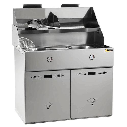Friteuse | DÉFI | Aard-/Propaangas | 18+18L | 26kW | Piëzo, Zakelijke goederen, Horeca | Keukenapparatuur, Nieuw in verpakking