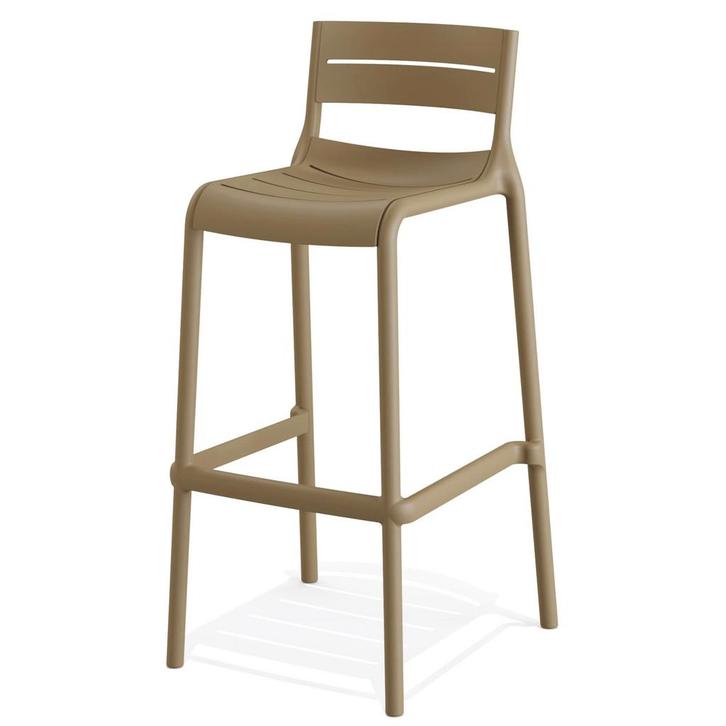 Barkruk | CALOR | Sand | Kunststof | Outdoor | Stapelbaar |, Zakelijke goederen, Horeca | Keukenapparatuur, Nieuw in verpakking