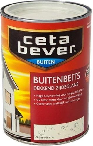 Cetabever Buitenbeits Dekkend Zijdeglans Cremewit 714 | 1,25