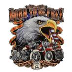 Wandplaat van tin Born to be Free - Mancave, Verzenden, Nieuw