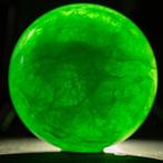 Groen neonfluoriet groene fluorietbol - Hoogte: 83 mm -
