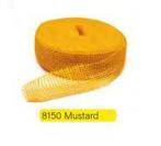 Jute band juteband jutte mustard yellow geel oker rol 40m 5