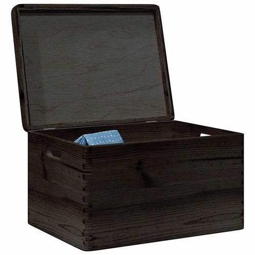 vidaXL Houten kist met deksel&handvatten 40x30x23cm, Doe-het-zelf en Bouw, Kratten en Dozen, Nieuw, Verzenden