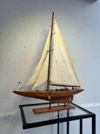 Beeld, Unieke Zeilschip: De Trots van de Mast - 65 cm - Hout