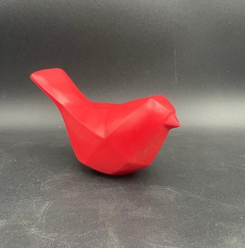 sculptuur, Sculpture dOiseau Polygonal Rouge Éclatant -