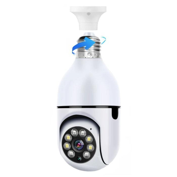 E27 Lamp Camera met Microfoon - WiFi Night Vision Motion, Audio, Tv en Foto, Videobewaking, Nieuw, Verzenden