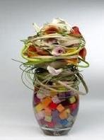 Oasis® rainbow mini cubes harlequin 50 stuks gekleurd, Hobby en Vrije tijd, Nieuw