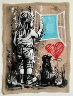 Elisée Skayzoo (1984) - La jeune fille artiste et la fenêtre, Antiek en Kunst