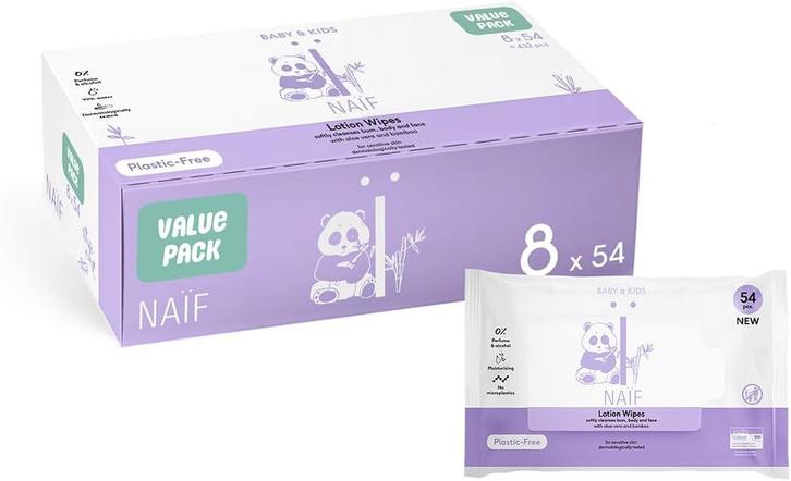 Naïf - Plasticvrije Lotion Billendoekjes - 1728 doekjes (32, Verzamelen, Overige Verzamelen, Verzenden
