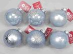 Kerstballen glas Artic Blue 12 stuks, Huis en Inrichting, Nieuw